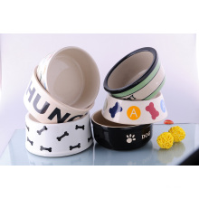 Ceramic Pet Bowl with Customized Printing (CZJM7069)